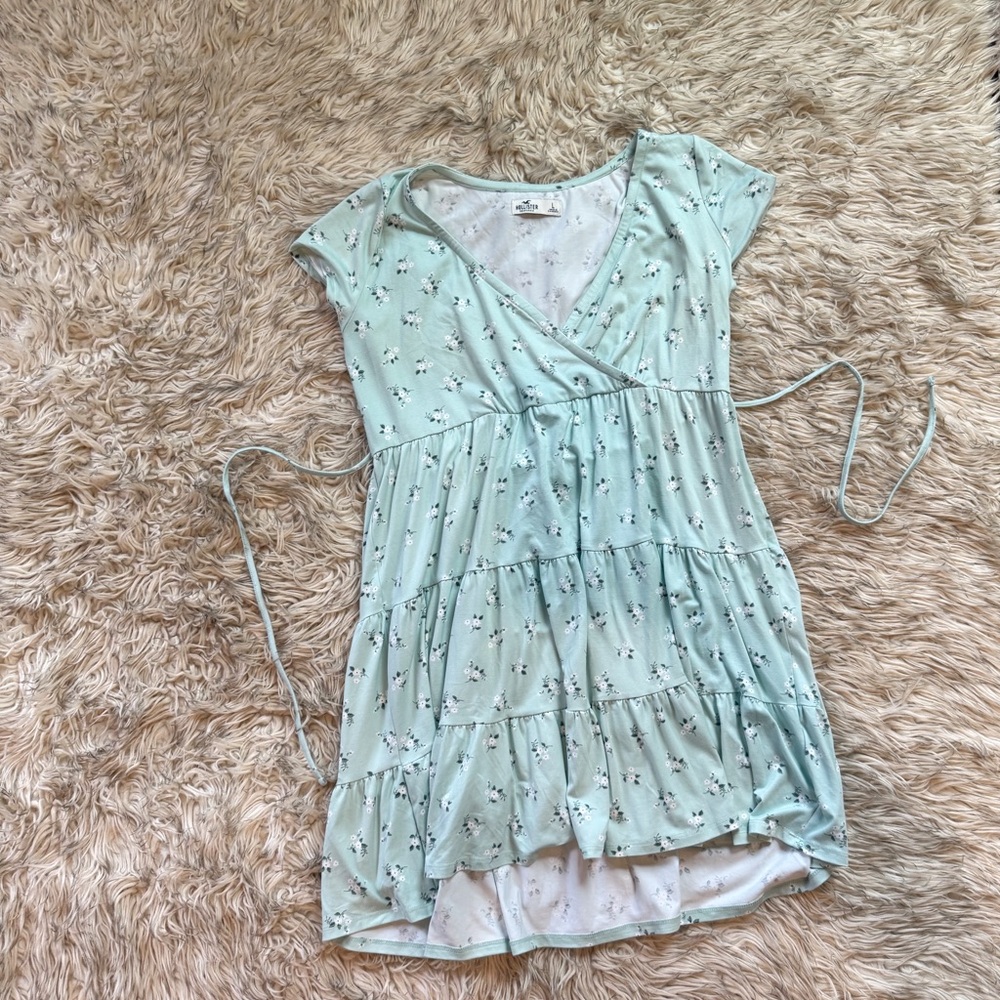 Hollister Mint Green Floral Tank Top